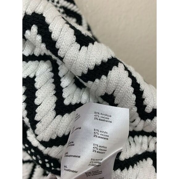 Maje Miami Knit Cropped Cardigan Chevron Zigzag 3 - Picture 7 of 10